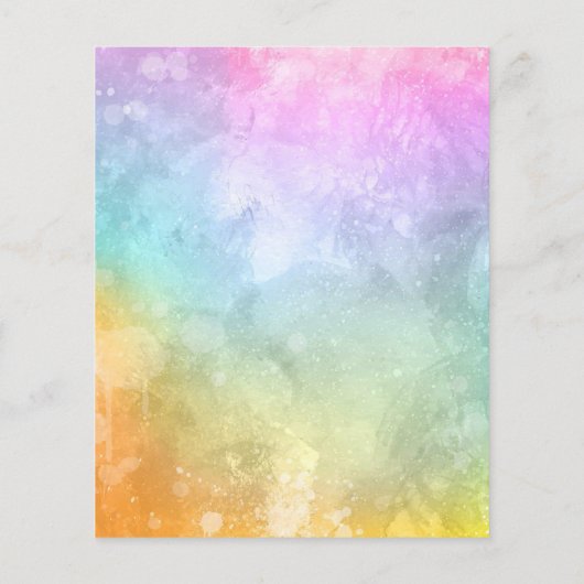 Kute Little Rainbow Gender Reopenbaart partijuitno (Achterkant)