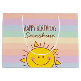 Kute Little Rainbow Sunshine Kinder Happy Birthday Groot Cadeauzakje