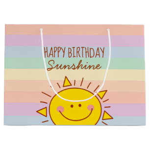 Kute Little Rainbow Sunshine Kinder Happy Birthday Groot Cadeauzakje