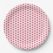Kute Little Raspberry roze Hearts Pattern