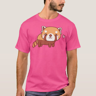 Kute Little Red Panda Doodle T-shirt