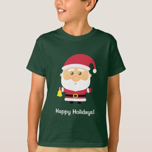 Kute Little Santa Claus Kerstmis T-shirt (Voorkant)