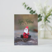 Kute Little Santa Clause Merry Kerstry Briefkaart (Staand voorkant)