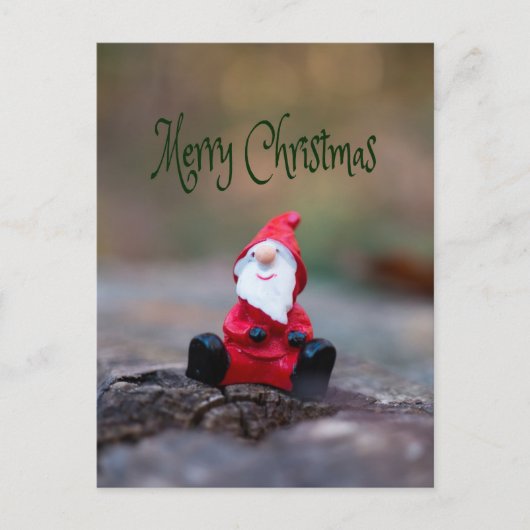 Kute Little Santa Clause Merry Kerstry Briefkaart (Voorkant)