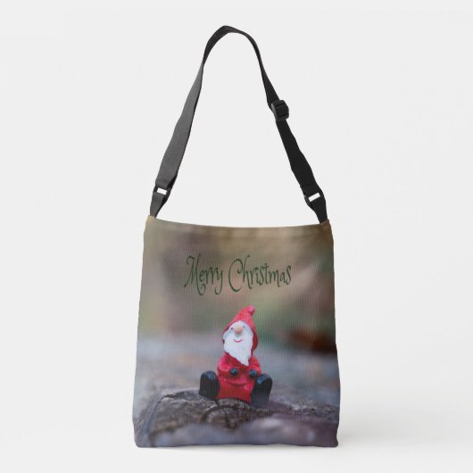 Kute Little Santa Clause Merry Kerstry Crossbody Tas (Achterkant)