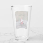 Kute Little Santa Clause Merry Kerstry Glas (Achterkant)