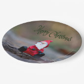 Kute Little Santa Clause Merry Kerstry Papieren Bordje (Gekanteld)