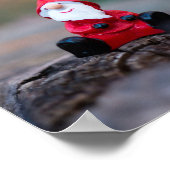 Kute Little Santa Clause Merry Kerstry Poster (Hoek)