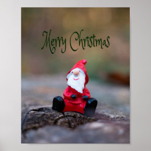 Kute Little Santa Clause Merry Kerstry Poster