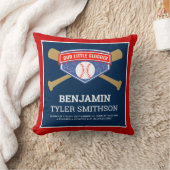 Kute Little Slugger Baseball Baby Birth Stats Kussen (Deken)