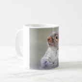 Kute Little Soft and Fluffy Grey Squirrel Koffiemok (Voorkant links)
