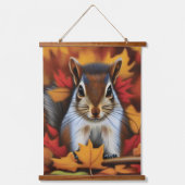 Kute Little Squirrel Wall Tapestry Hangend Wandkleed (Voorkant)