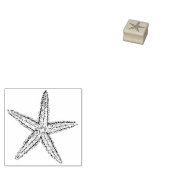 Kute Little Starfish Beach Weddenschap Stationery Rubberstempel (Gestempeld)
