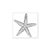Kute Little Starfish Beach Weddenschap Stationery Rubberstempel (Afrduk)