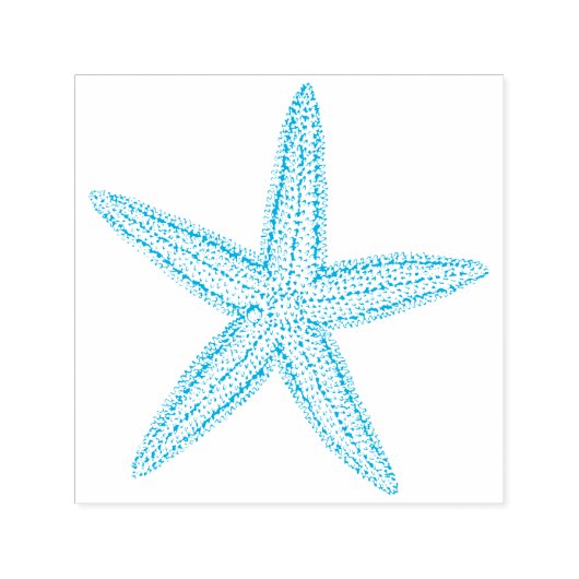 Kute Little Starfish Beach Weddenschap Stationery Zelfinktende Stempel (Design)