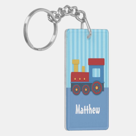 Kute Little Train Kinder Personalized Sleutelhange Sleutelhanger (Voorkant Links)