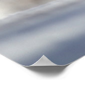 Kute Little Tufted Titmouse Bird in Snow Poster (Hoek)