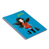 Kute Little Vampire met Katten Personated Notitieboek (Rechterzijde)