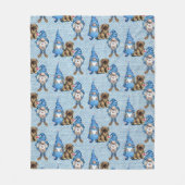Kute Little Waterverf Gnomen Fleece Deken (Voorkant)