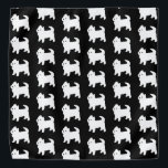 Kute Little Westie - West Highland White Terrier Bandana<br><div class="desc">Schattig kleine westie-hondpatroon in zwart-wit.</div>