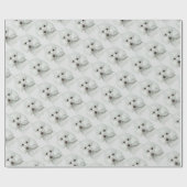 Kute Little White Poodle Dier Cadeaupapier (Vlak)