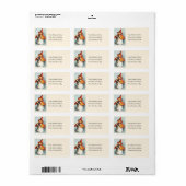 Kute Little Witch met Black Cat Address Label (Full Sheet)