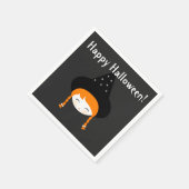 Kute Little Witch met Pet & sterren Servet (Hoek)
