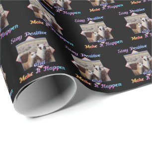 Kute Llama Lover Blijf positief ompakken papier