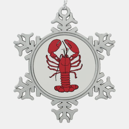 Kute Lobster Nautical strand ornament (Voorkant)