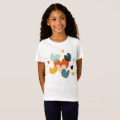 Kute Love Heart Drawing Heart Heart Kunstkunst Des T-shirt (Voorkant volledig)