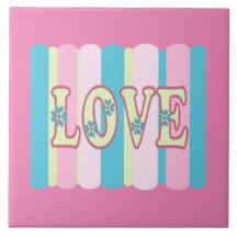 Kute Love Quote Pastel Roze Geel Blauw Ontwerp