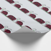 Kute luibugs en mistletoe cadeaupapier (Hoek)