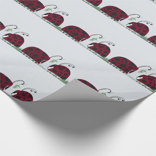 Kute luibugs en mistletoe cadeaupapier (Hoek)