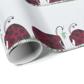 Kute luibugs en mistletoe cadeaupapier (Rol Hoek)