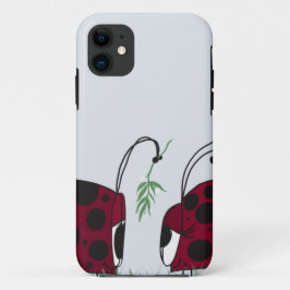 Kute luibugs en mistletoe iPhone 11 hoesje