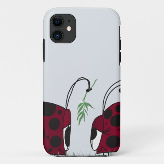 Kute luibugs en mistletoe Case-Mate iPhone case (Achterkant)