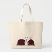 Kute luibugs en mistletoe grote tote bag (Voorkant)