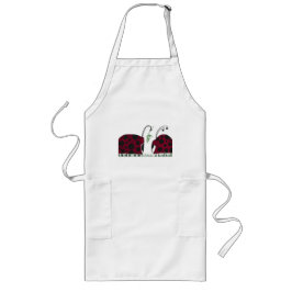 Kute luibugs en mistletoe lang schort