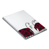 Kute luibugs en mistletoe notitieboek (Rechterzijde)