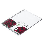 Kute luibugs en mistletoe notitieboek (Linkerzijde)