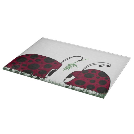 Kute luibugs en mistletoe snijplank (Hoek)