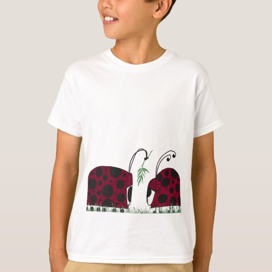 Kute luibugs en mistletoe t-shirt (Voorkant)