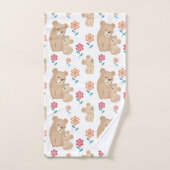 Kute luienmoeder met baby Moederdag Bad Handdoek (Handdoek)