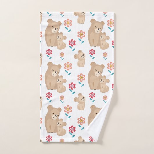 Kute luienmoeder met baby Moederdag Bad Handdoek (Handdoek)