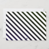 Kute luier en veeg doucheuitnodiging af feestdagenkaart (Achterkant)