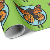 KUTE MAARCH BUTTERFLY MATTE WRAPPING PAPIER (Rol Hoek)