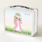 Kute Magic Fairy and Flowers Metal Lunch Box (Achterkant)