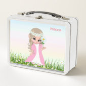Kute Magic Fairy and Flowers Metal Lunch Box (Voorkant)