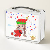 Kute Magic Fairy and Stars on White (Achterkant)