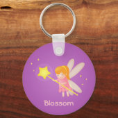 Kute Magische Fairy met Wand, voor meisjes Sleutelhanger (Voorkant)